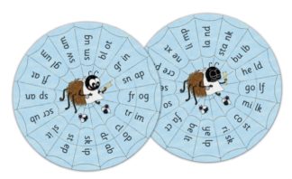 Jolly Phonics Blends Wheels : in Precursive Letters