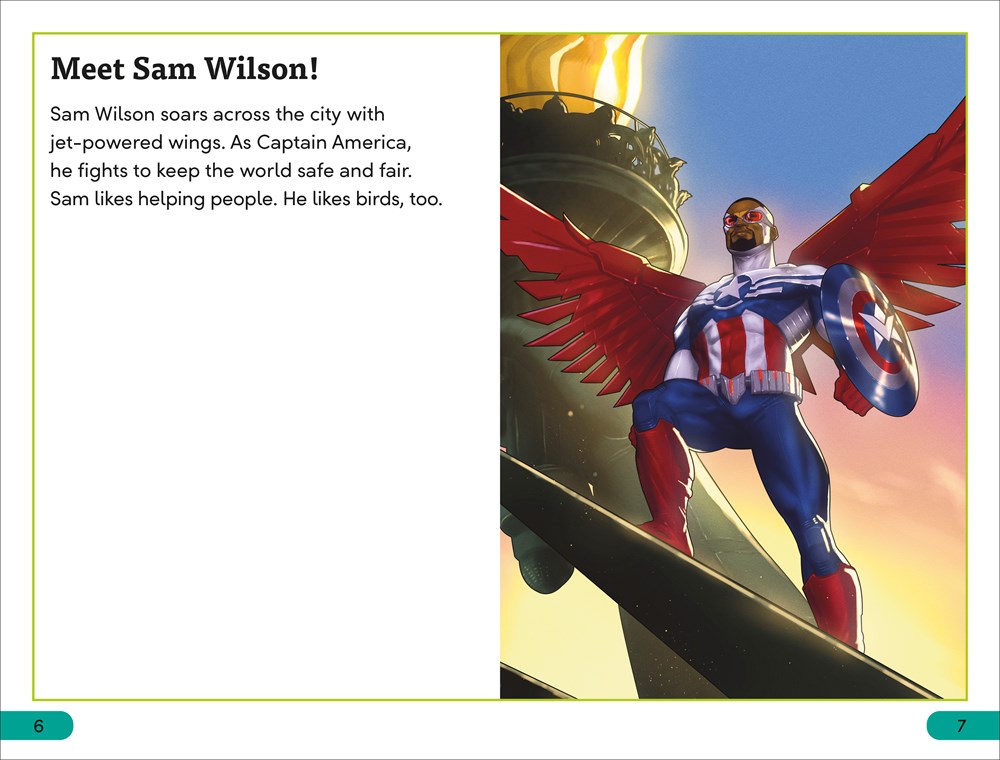 DK Super Readers Level 3 Marvel Captain America Meet Sam Wilson! - Image 2